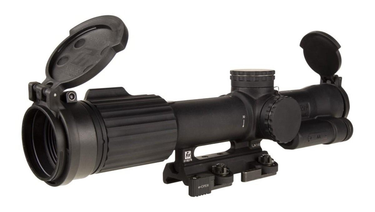 TrijiconInc SCO Vcog Rifle 1-8x28 FFP Red Mrad Tree Illum. Black with Flipc view 2