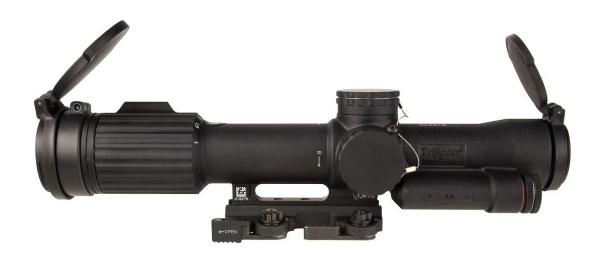 TrijiconInc SCO Vcog Rifle 1-8x28 FFP Red Mrad Tree Illum. Black with Flipc view 3