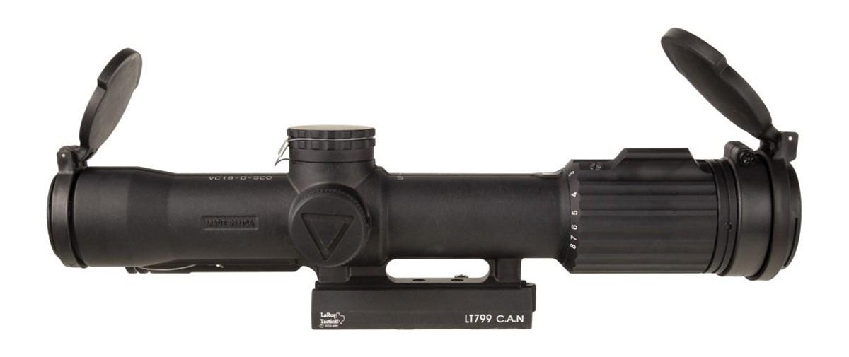 TrijiconInc SCO Vcog Rifle 1-8x28 FFP Red Mrad Tree Illum. Black with Flipc view 5