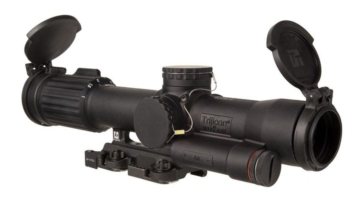 TrijiconInc SCO Vcog Rifle 1-8x28 FFP Red Mrad Tree Illum. Black with Flipc view 6