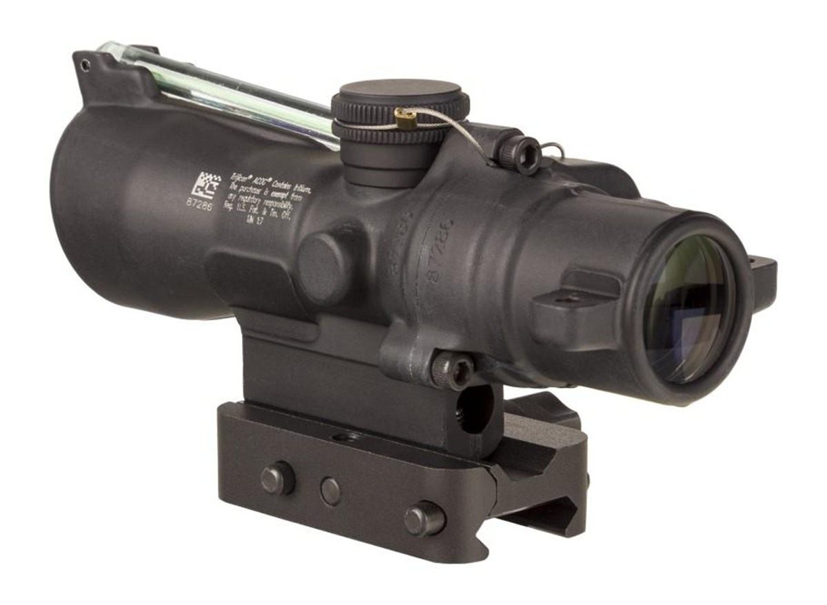 TrijiconInc 3x24 XB Compact ACOG Crossbow Scope Green 300-340 fps BDR w/ Mo view 4