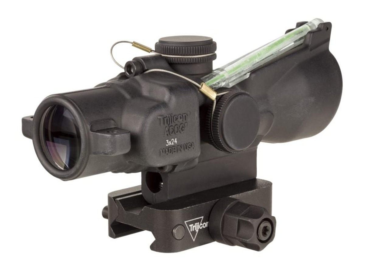 TrijiconInc 3x24 XB Compact ACOG Crossbow Scope Green 400-440+ fps BDR w/ M view 2