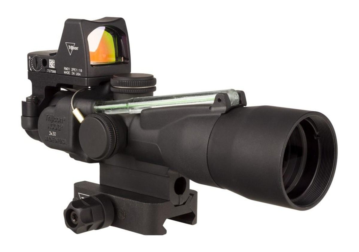 TrijiconInc Compact ACOG 3x30 Rifle Scope Green Horseshoe/Dot 5.56x45mm/62g view 3