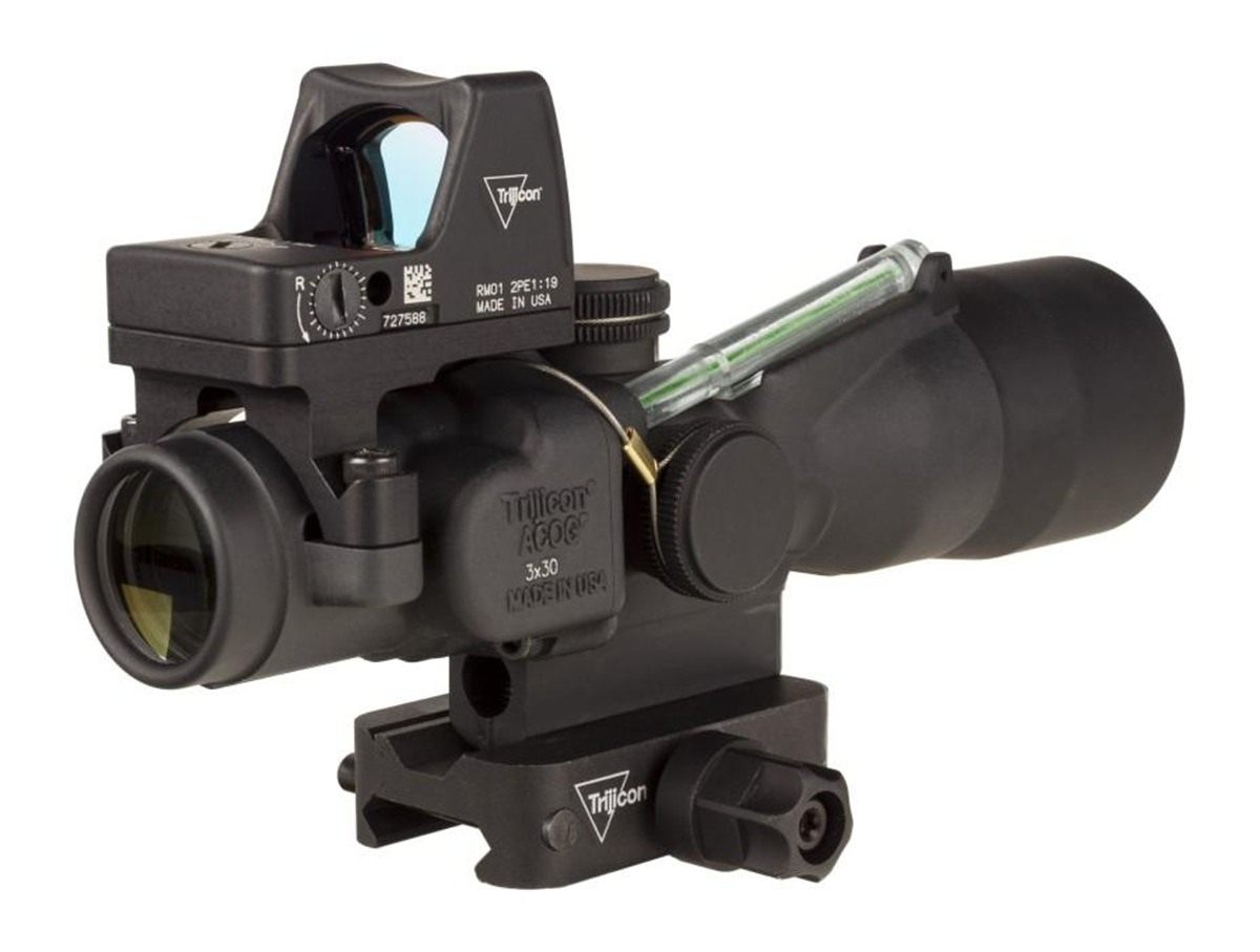 TrijiconInc Compact ACOG 3x30 Rifle Scope Green Horseshoe/Dot 5.56x45mm/62g view 5