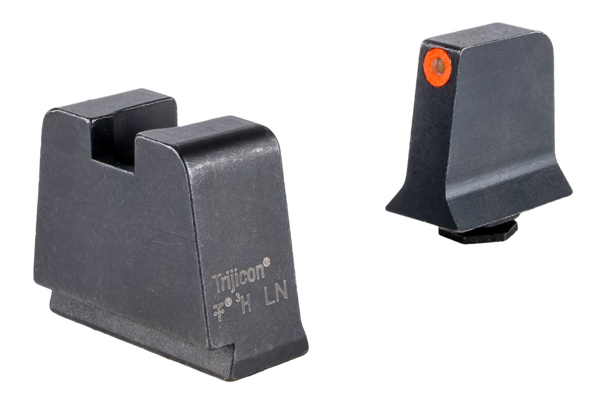 Trijicon GL243C601146 Suppressor/Optic Height Sights Green/Tritium Orange O