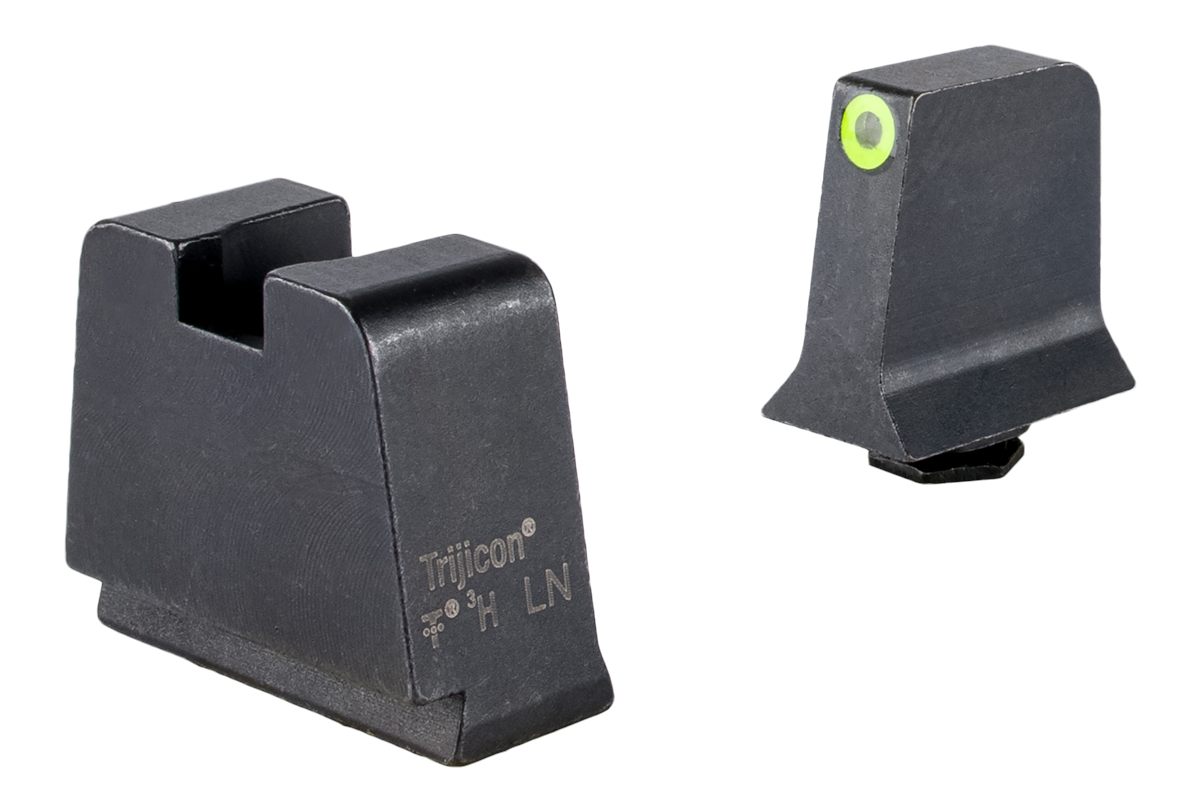 Trijicon GL243C601147 Suppressor/Optic Height Sights Green/Tritium Yellow O