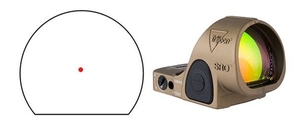 Trijicon SRO 2.5 MOA Red Dot Coyote Brown Anodized view 3