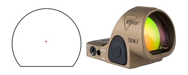 Trijicon SRO 1.0 MOA Red Dot Coyote Brown Anodized view 2