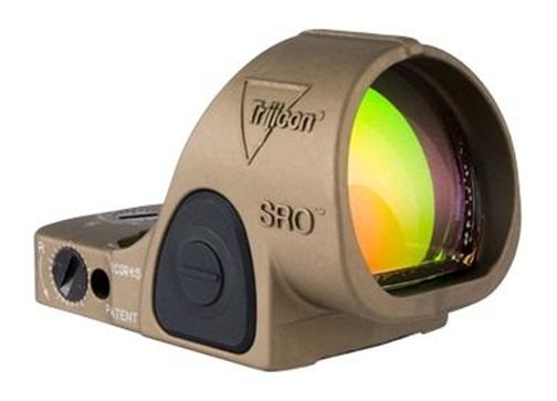 Trijicon SRO 5.0 MOA Red Dot Coyote Brown Anodized view 3