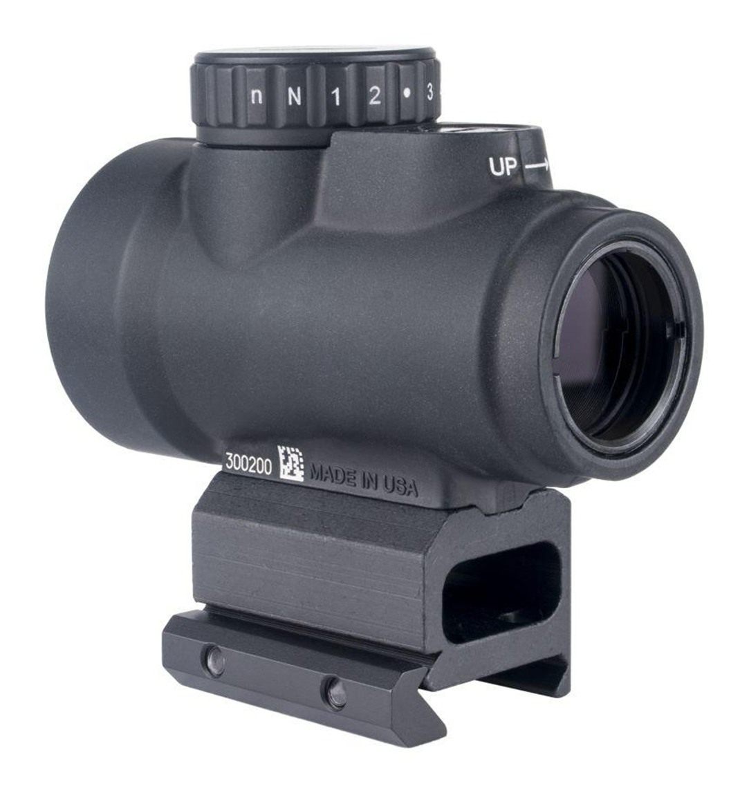 Trijicon 2200302 MRO SD Black 1x25mm 2 MOA Red Dot Reticle Full Co-Witness view 4