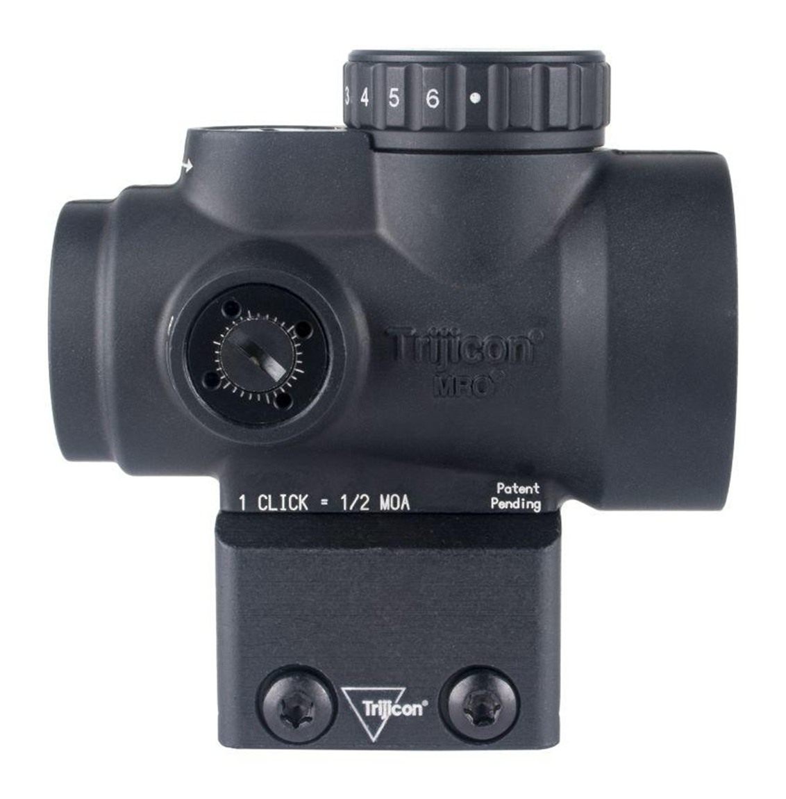Trijicon 2200302 MRO SD Black 1x25mm 2 MOA Red Dot Reticle Full Co-Witness view 6
