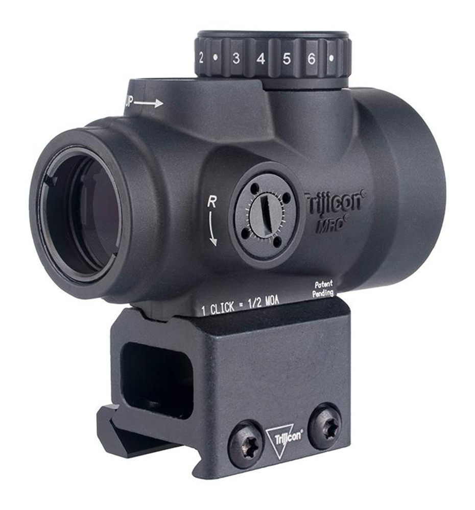 Trijicon 2200303 MRO SD Black 1x25mm 2 MOA Red Dot Reticle Lower 1/3 Co-Wit view 4