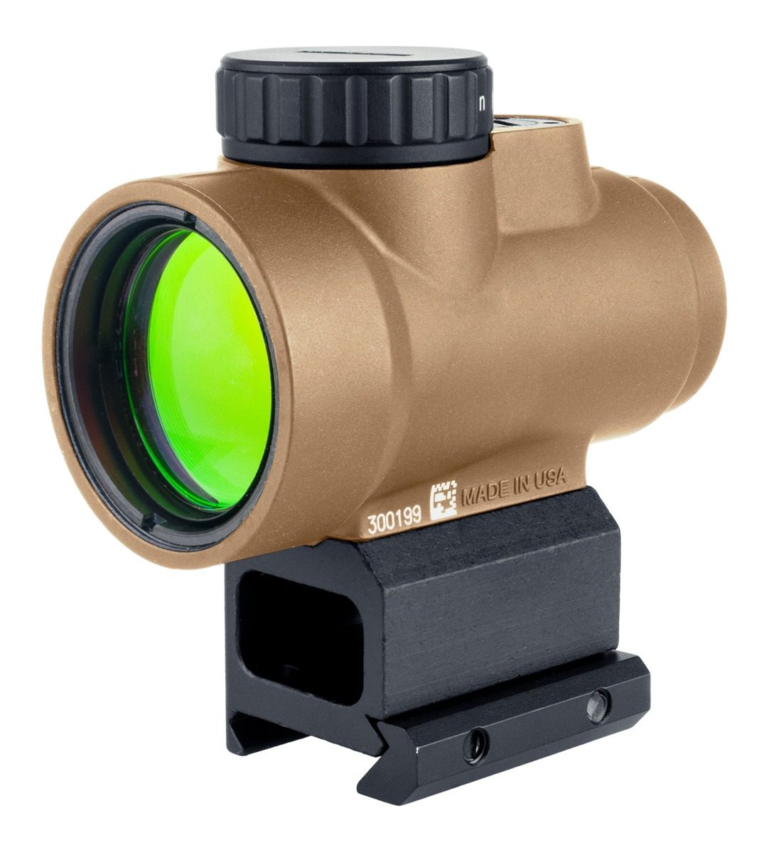 Trijicon 2200328 MRO SD Coyote Tan 1x25mm 2 MOA Red Dot Reticle Lower 1/3 C