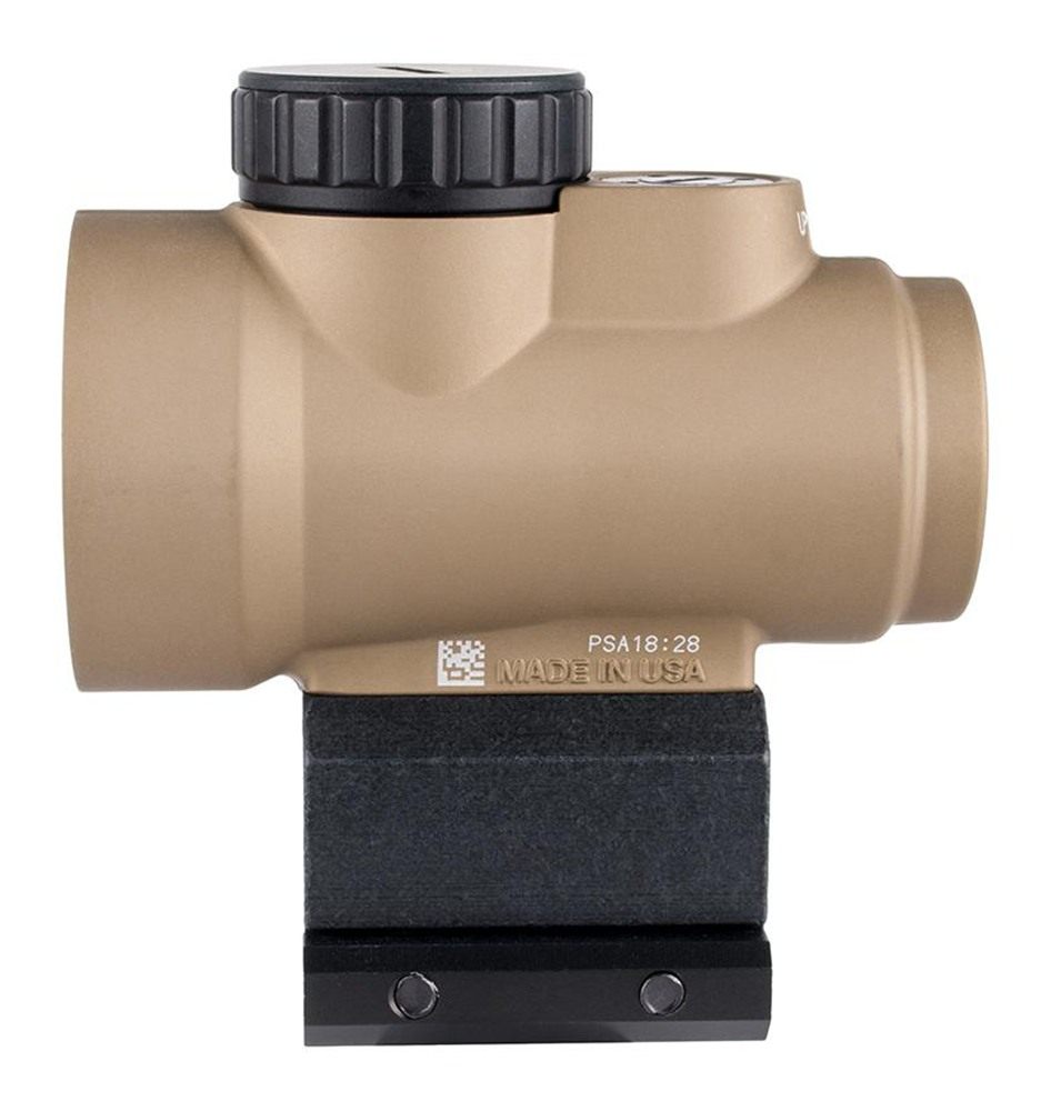 Trijicon 2200328 MRO SD Coyote Tan 1x25mm 2 MOA Red Dot Reticle Lower 1/3 C view 6
