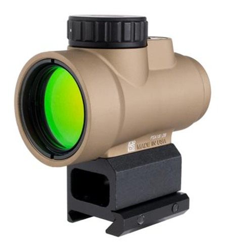 Trijicon 2200328 MRO SD Coyote Tan 1x25mm 2 MOA Red Dot Reticle Lower 1/3 C view 7
