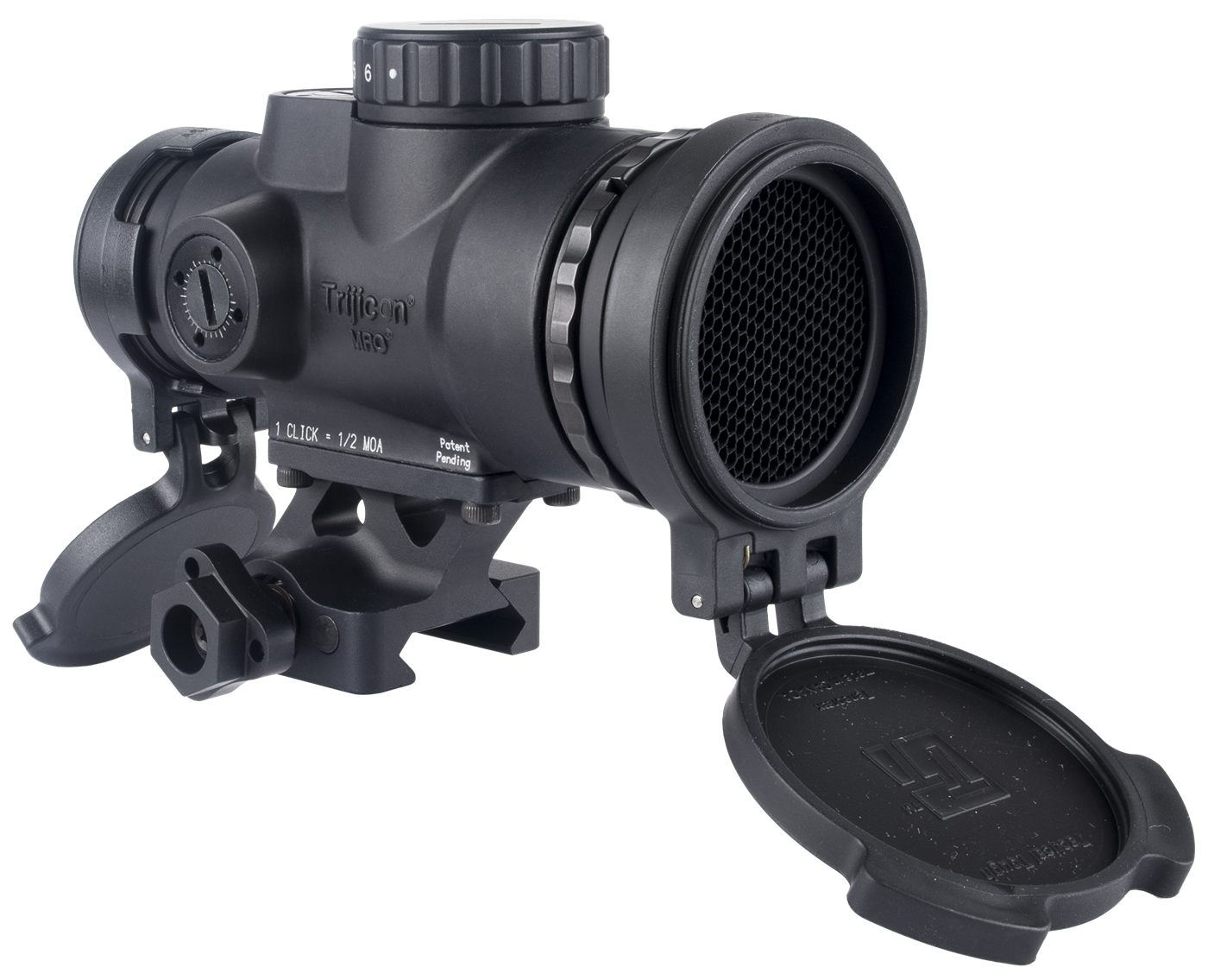 Trijicon 2200355 MRO SD Patrol Black 1x 25mm 2 MOA Red Dot Reticle Full Co view 2
