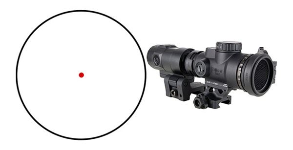 Trijicon 2200368 MRO SD Patrol Black 1x 25mm 2 MOA Red Dot Reticle Full Co view 3