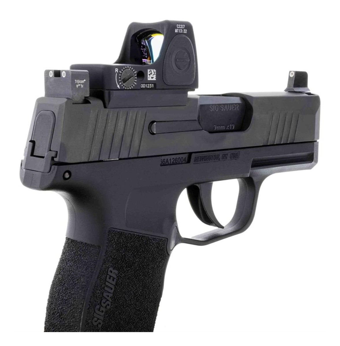Trijicon AC32124 RMRcc Mount Plate Black 7075 Aluminum Fits Sig P365 Gen II view 2