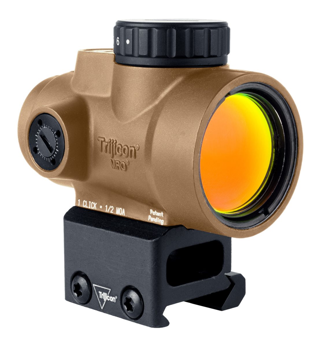 Trijicon 2200348 MRO SD Coyote Tan 1x25mm 2 MOA Green Dot Reticle Full Co-W