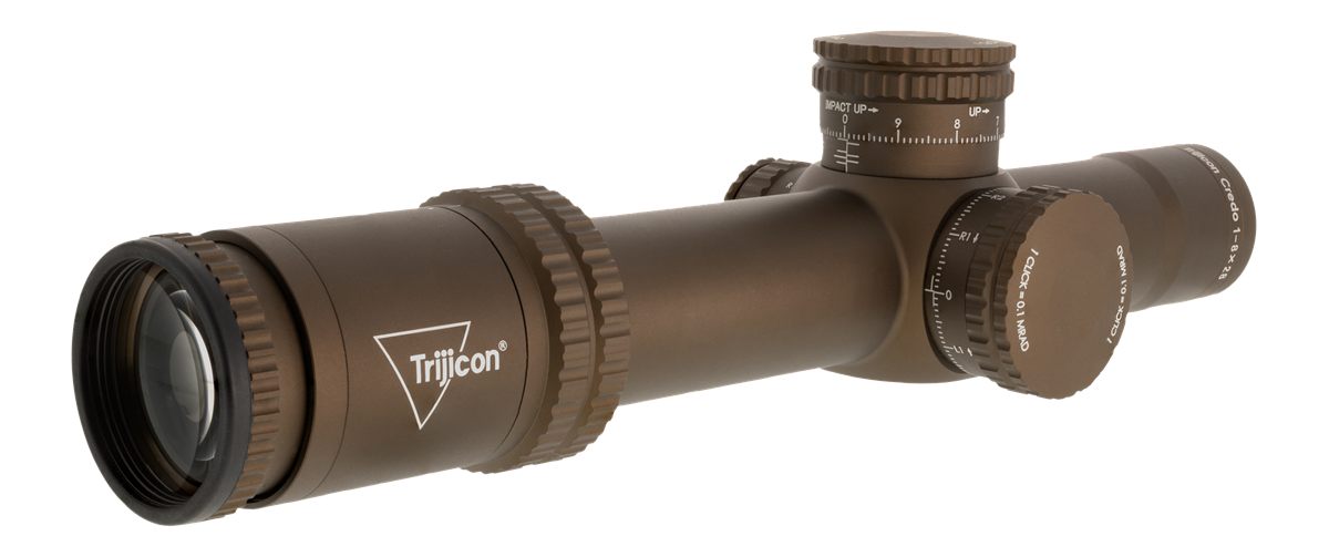 Trijicon 2900055 Credo Coyote Brown 1-8x 105.80-13.20ft 100yds 34mm Tube