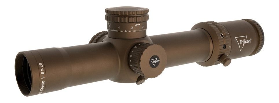 Trijicon 2900055 Credo Coyote Brown 1-8x 105.80-13.20ft 100yds 34mm Tube view 2