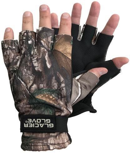 Glacier Glove Alaska River Fingerless-l (camo) Windproof/2mm Neoprene-palm/