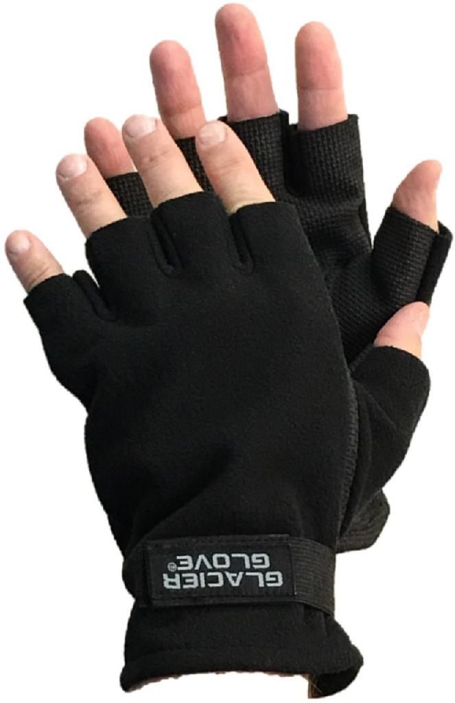 Glacier Glove Alaska River Fingerless-m(black) Windproof/2mm Neoprene-palm/