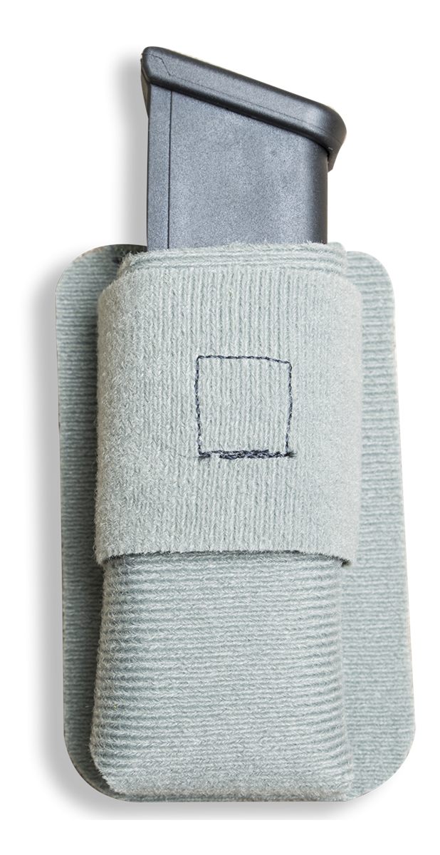 Vertx VTX5110 MAK Mag Pouch Single Gray Velcro One-Wrap Belt Loop 45 ACP