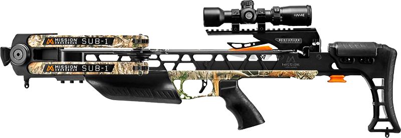 Mission Archery Sub-1 Camo 385 FPS Realtree Edge Crossbow with Pro Package view 3