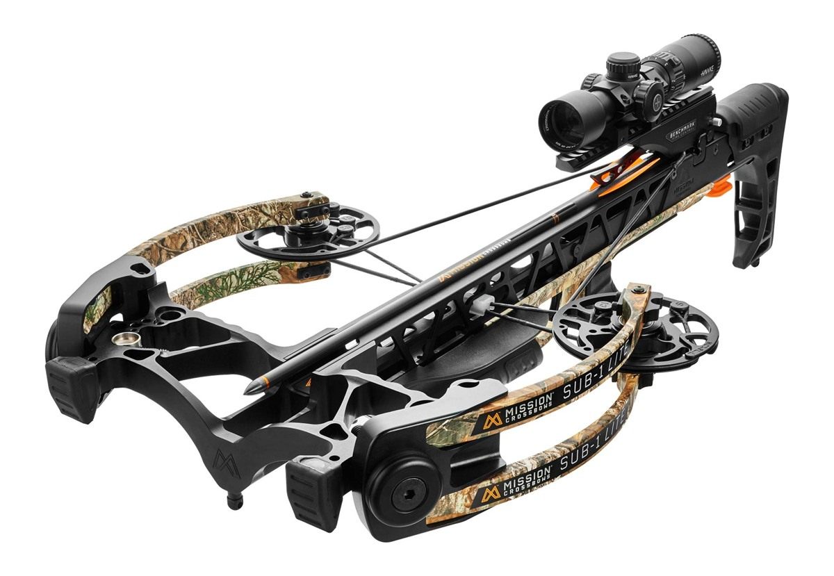 Mission Archery Sub-1 Lite 335FPS RT Edge Camo Crossbow with Pro Package XK