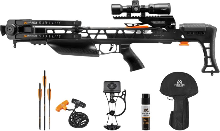 Mission Archery Crossbow SUB-1 Lite Package 335FPS Black