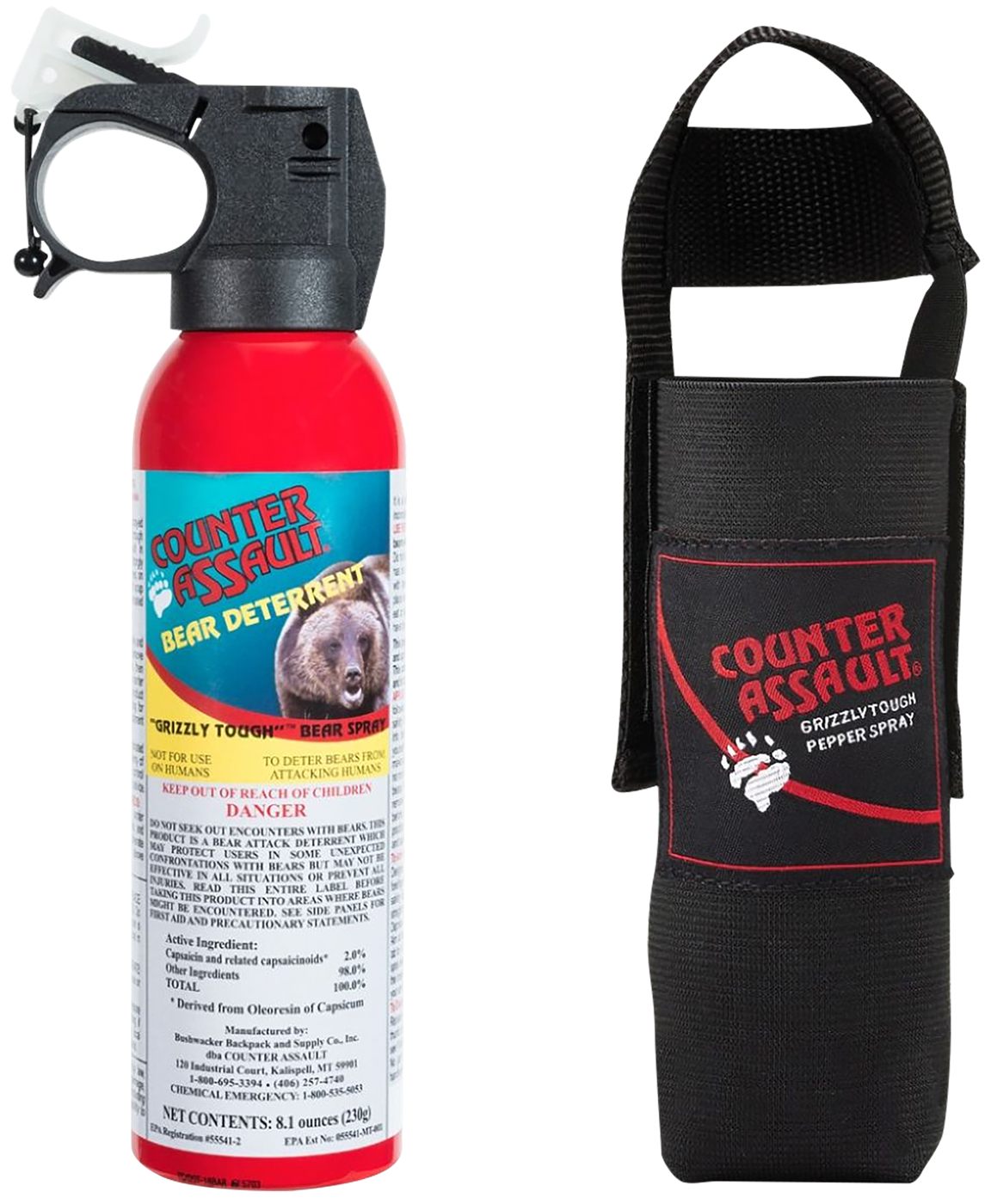 Adventure Medical Kits Counter Assault 15067025 Bear Spray Capsaicin Range