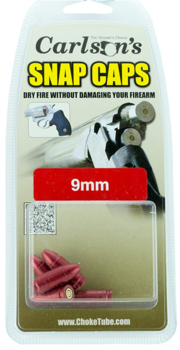 Carlson's Choke Tubes 00058 Snap Cap Spring Loaded Striking 9mm 5 Pack