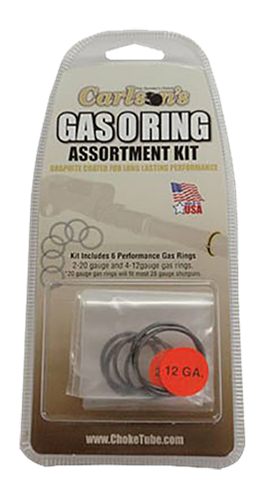 Carlsons Choke Tubes 00066 Gas O-Ring Assortment Kit 12 Gauge 20 Rubber/Gra