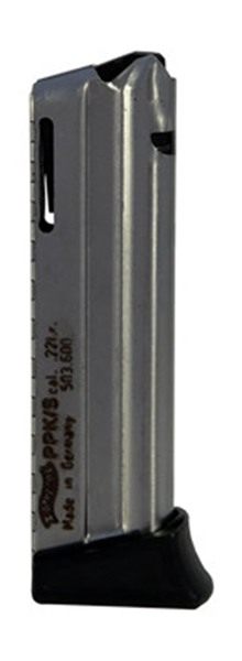 Walther PPK/S Handgun Magazine w/Finger Rest Steel Nickel Plated .22 LR 10/ view 4