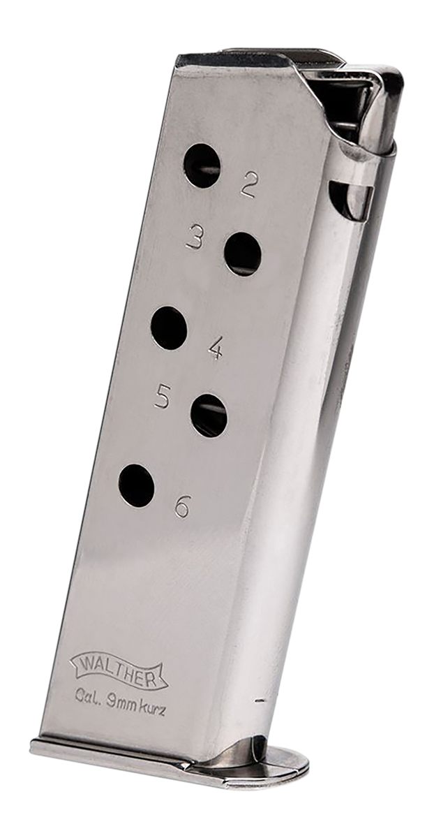 Walther Arms 2246009 PPK 6rd 380 ACP Stainless Steel