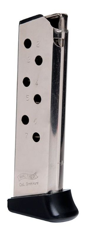 Walther Arms 2246012 PPK/S 7rd Detachable w/Finger Rest 380 ACP Nickel Stee view 2