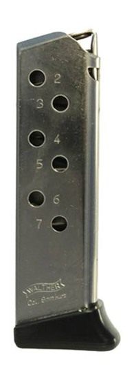 Walther Arms 2246012 PPK/S 7rd Detachable w/Finger Rest 380 ACP Nickel Stee view 3