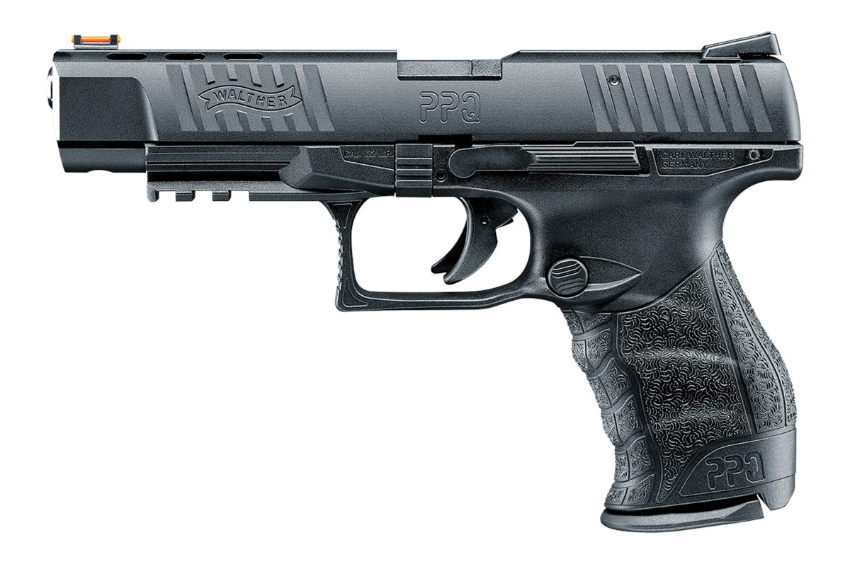 Walther Arms 5100302 PPQ M2 22 LR 12+1 5in Threaded Steel Barrel, Matte Bla