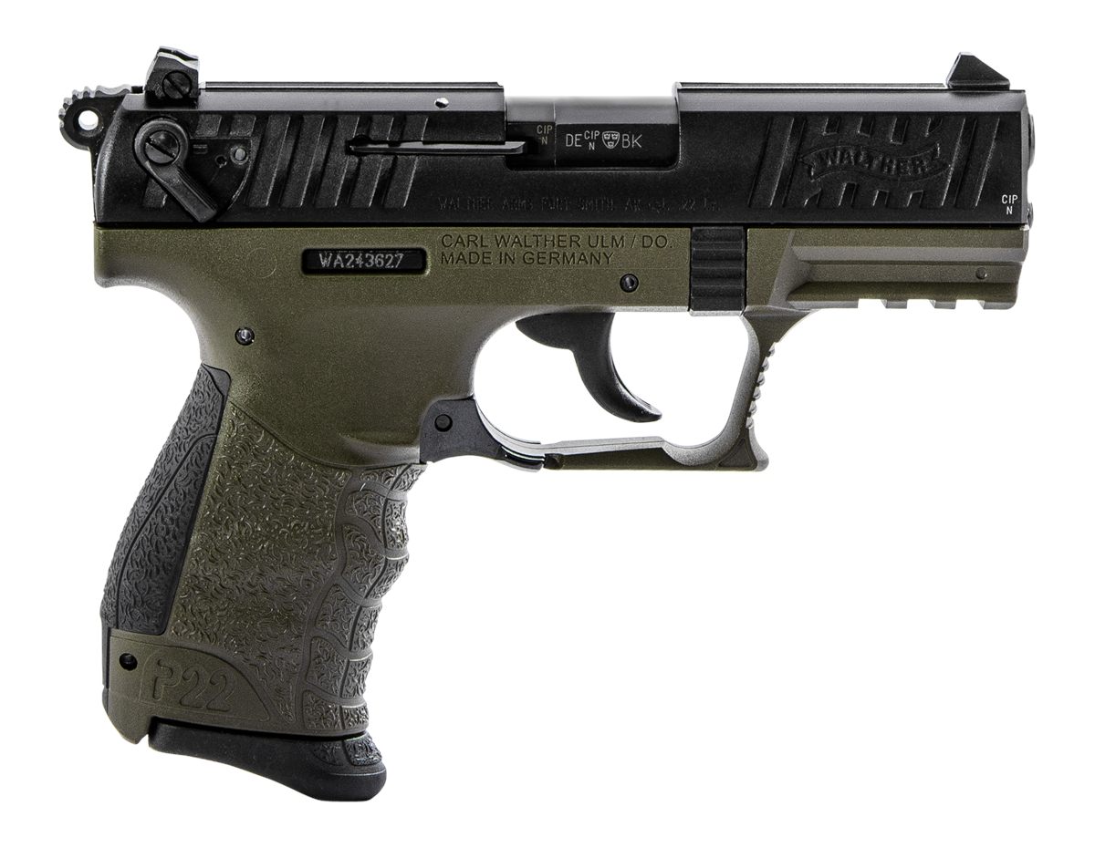 Walther Arms 5120715 P22 Q Military 22 LR 10+1 3.42in Steel/Threaded Barrel