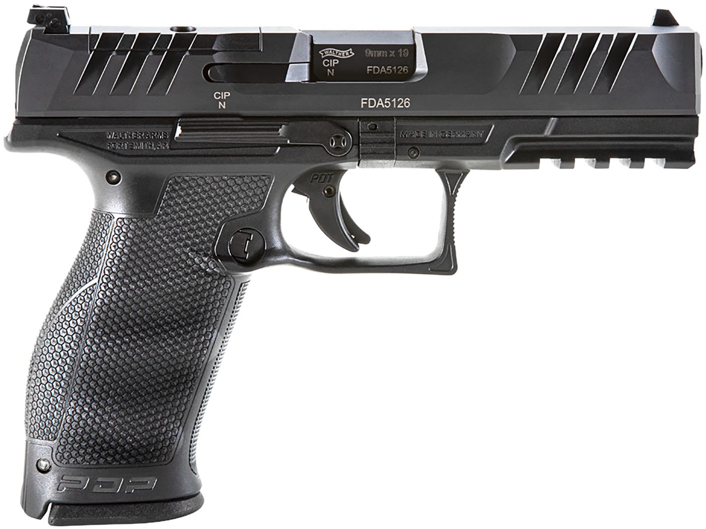 Walther Arms 2842475 PDP 9mm Luger 18+1 4.50in Black Polygonal Rifled Barre view 2
