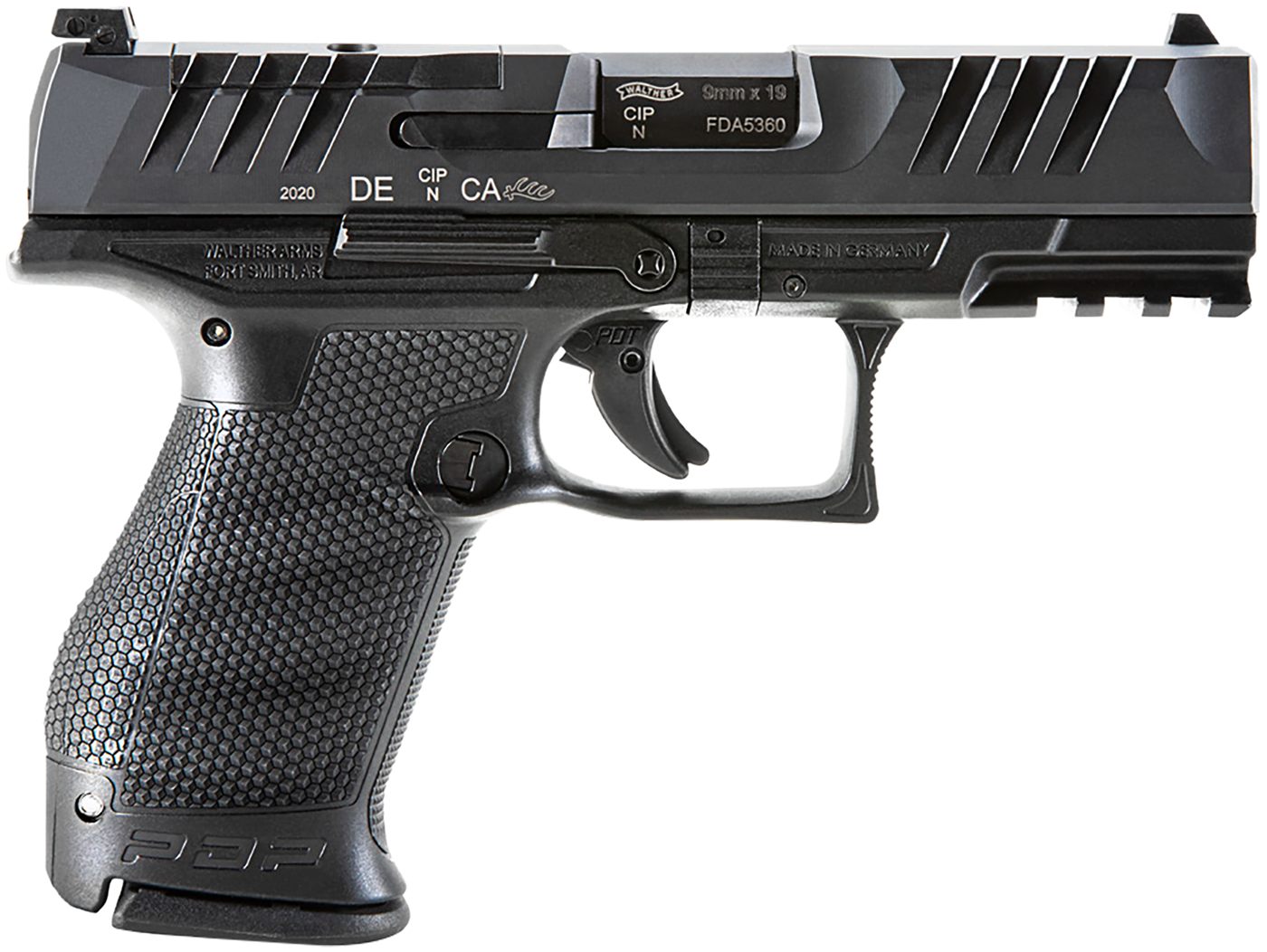 Walther Arms 2854686 PDP Compact 9mm Luger 10+1 4in Black Steel Barrel, Opt view 2