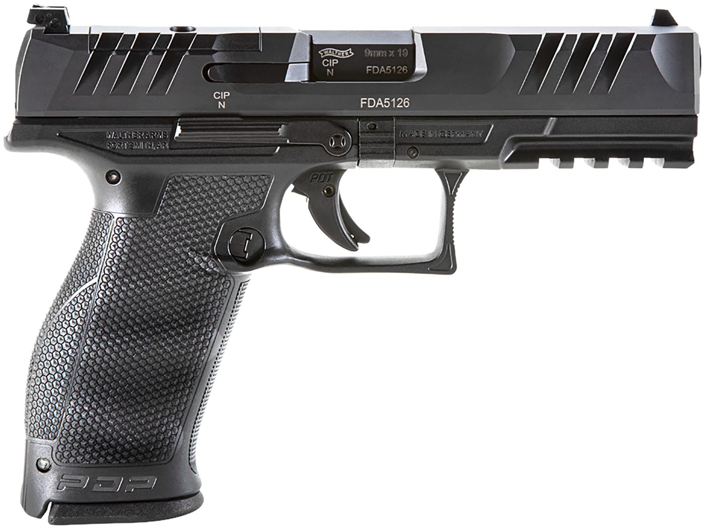Walther Arms 2858126 PDP Optic Ready 9mm Luger 4.50in 10+1 Black Steel Slid view 2