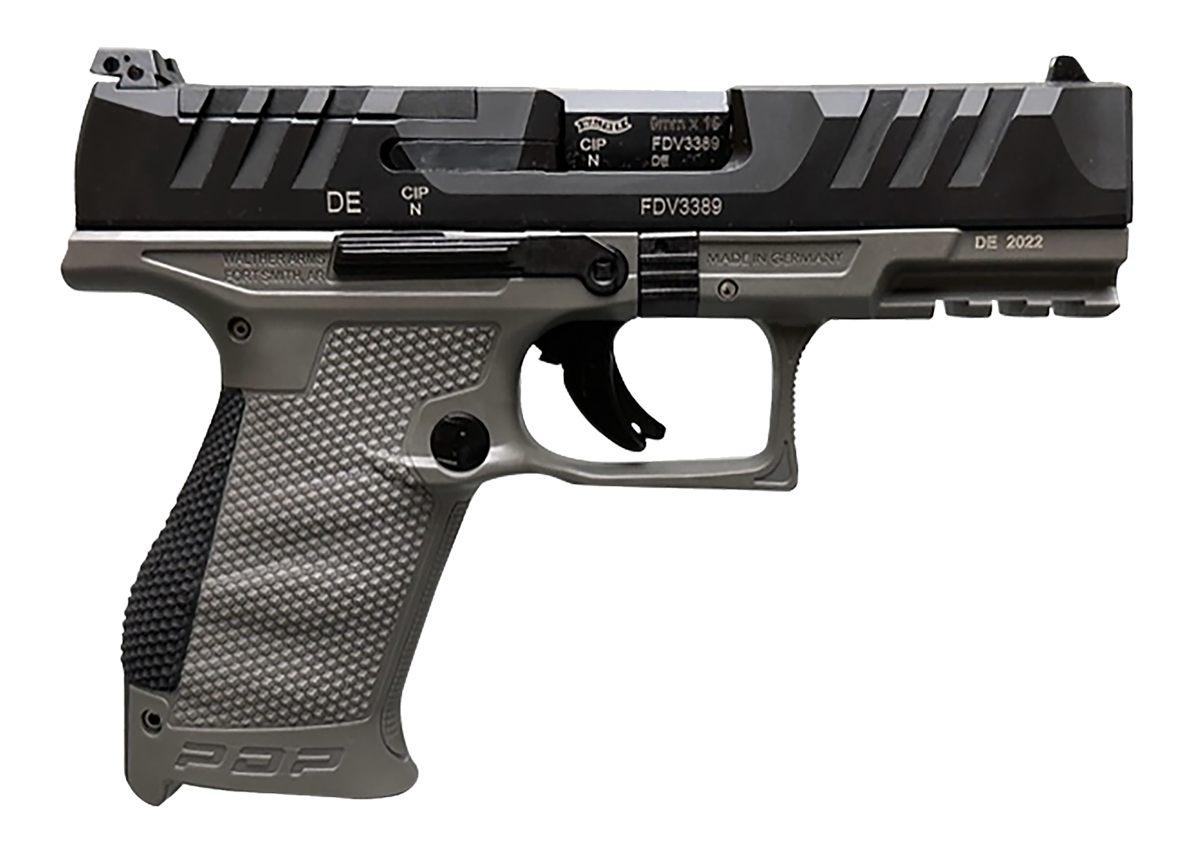 Walther Arms 2858436 PDP Compact 9mm Luger 15+1 4in Black Steel Barrel, Opt