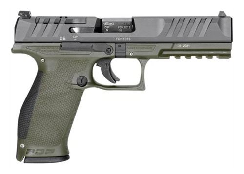 Walther Arms PDP Full Size Handgun 9mm 18/rd 4.5in Barrel Two-Tone Green Op
