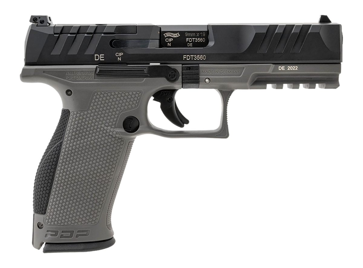 Walther Arms 2858371 PDP 9mm Luger 18+1 4.50in Black Polygonal Rifled Barre