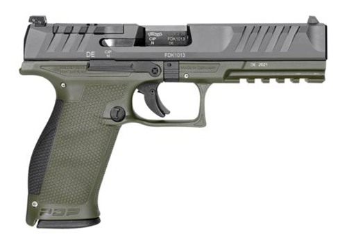 Walther Arms PDP Full Size Optic Ready 5in Two-Tone Green .9MM Pistol