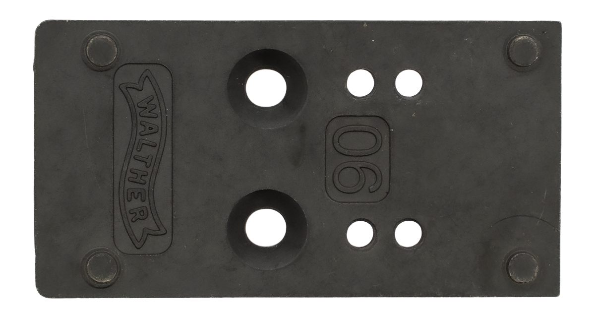 Walther Arms 5136197 Optic Plate Black Steel Fits PDP 2.0