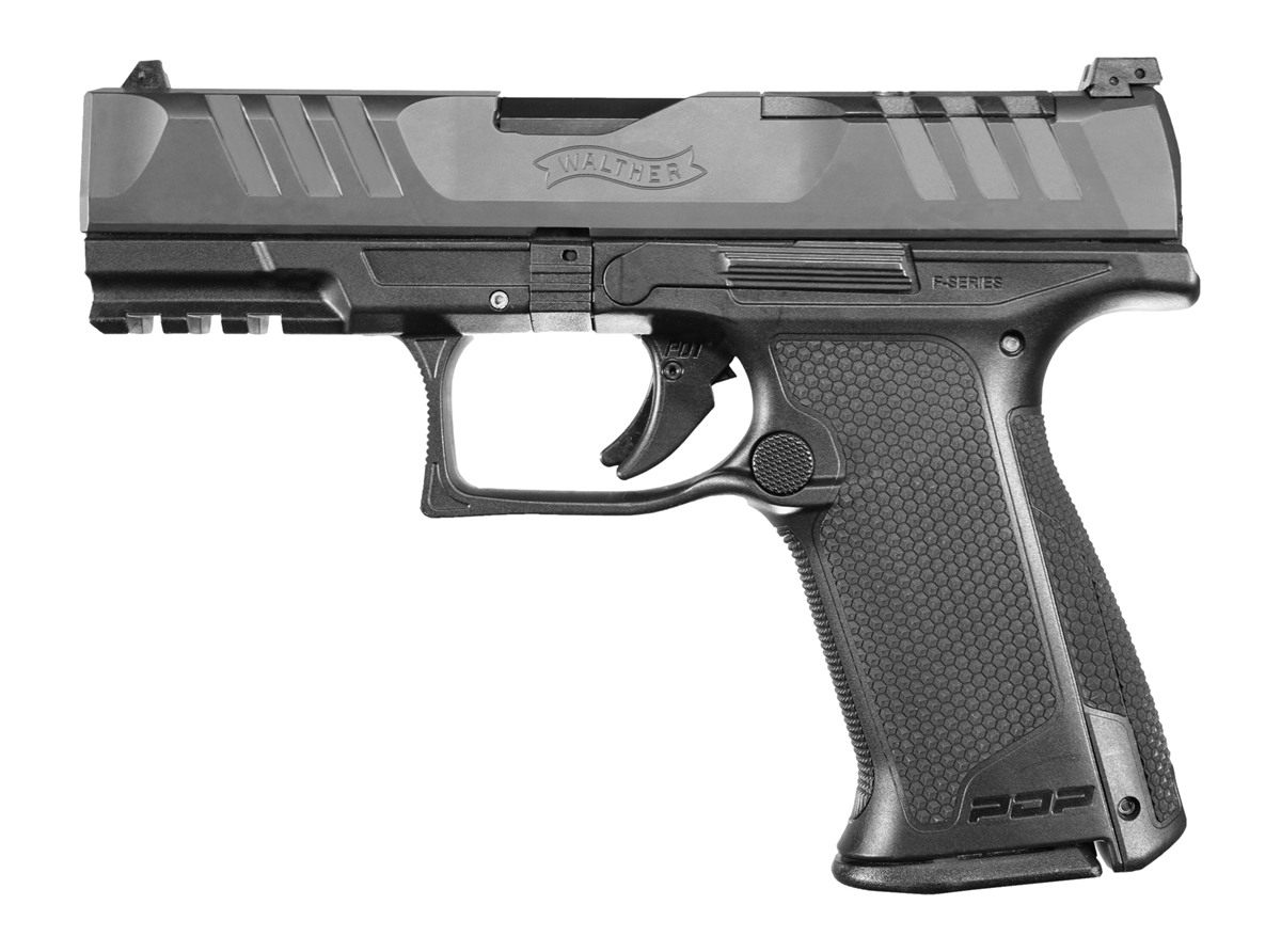 Walther Arms 2871831 PDP F-Series 9mm Luger 10+1 4in Black Steel Barrel, Op