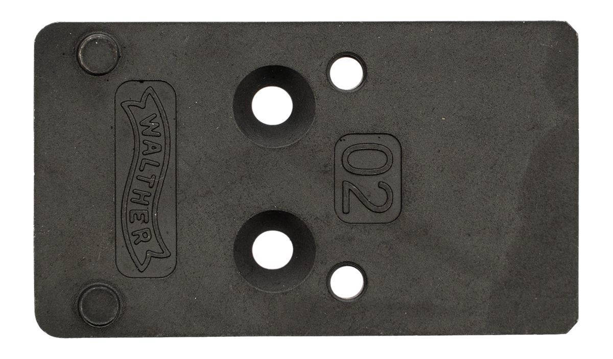 Walther Arms 5136209 Optic Plate Black Steel Fits PDP 2.0